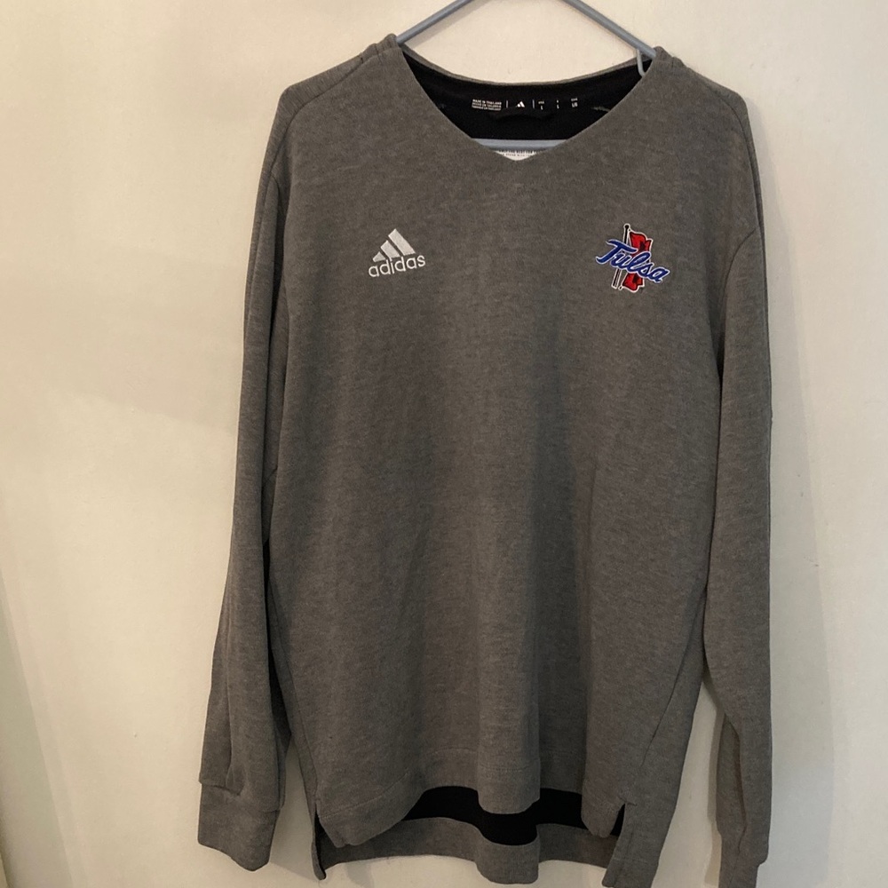 Adidas Tulsa Golden Hurricane Sideline quarter zip pull over